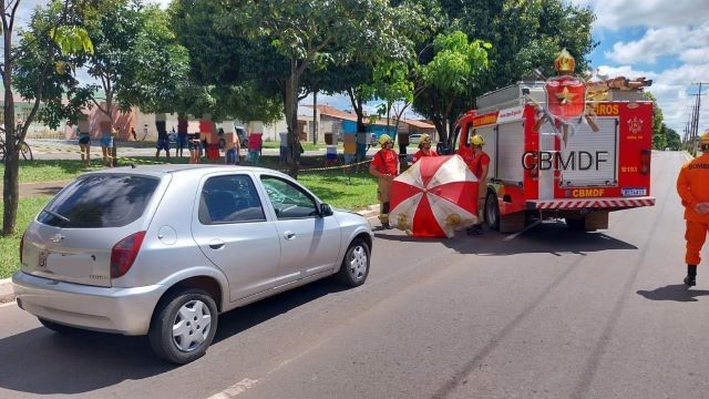 Imagem da noticia Tragédia no DF: pai e filho são atropelados e criança de cinco anos morre no local