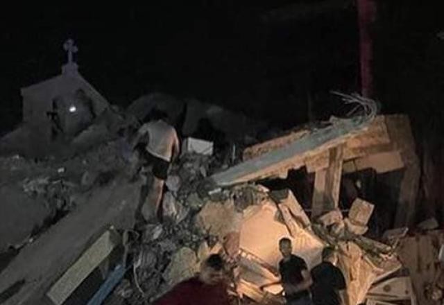 Imagem da noticia Igreja cristã ortodoxa que abrigava refugiados em Gaza é bombardeada por Israel