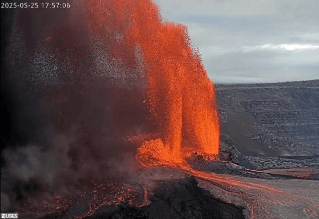 Imagem da noticia Vulcão Kilauea entra em erupção novamente no Havaí, nos Estados Unidos; veja