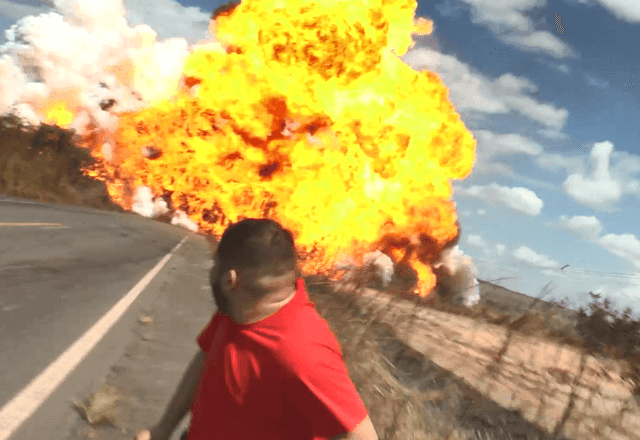 Imagem da noticia VÍDEO: explosão de caminhão-tanque no Pará deixa equipe do SBT ferida
