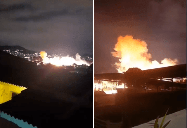 Imagem da noticia Vídeo: explosão atinge trem e provoca susto em moradores de Quintino, zona norte do Rio