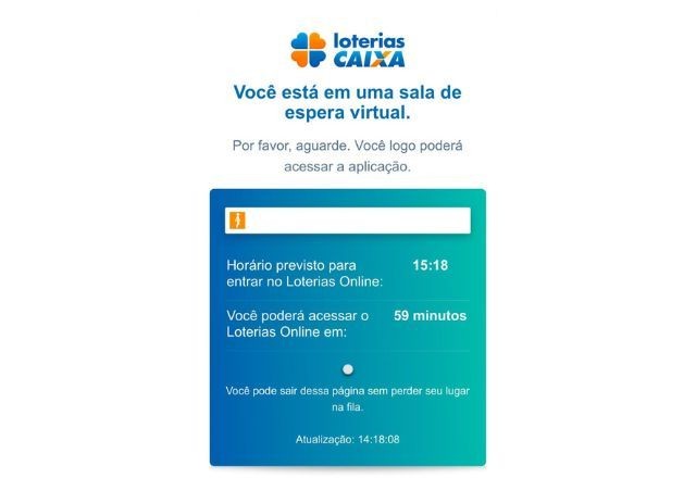 Imagem da noticia Mega da Virada: site e aplicativo da Loterias Caixa têm fila de espera para apostas