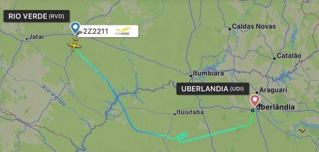 Imagem da noticia Avião da Voepass faz pouso de emergência em Uberlândia após problemas técnicos