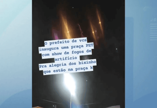 Imagem da noticia Prefeitura solta fogos em inauguração de praça pet e revolta tutores em Manaus