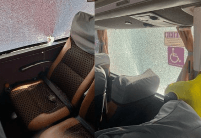 Imagem da noticia Ônibus do Corinthians é atingido por pedra ao chegar no Barradão 