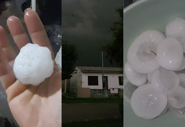 Imagem da noticia FOTOS: Dia 'vira noite' e granizo atinge cidades do RS; Inmet emite alerta para tempestade