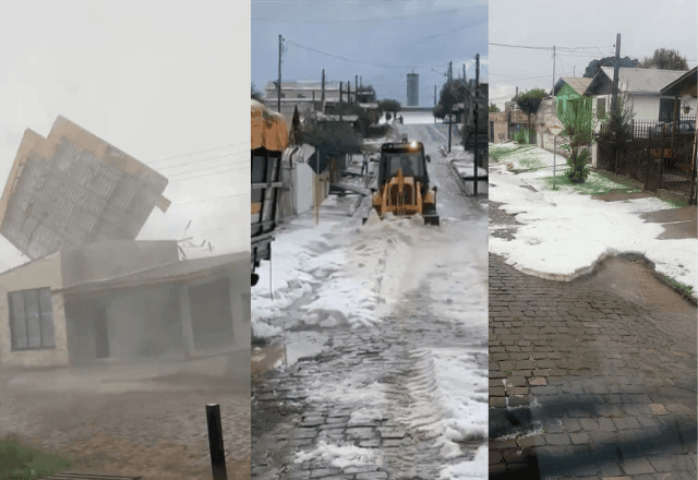 Imagem da noticia Temporal com vento e granizo causa estragos em duas cidades no RS