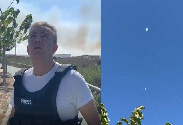 Imagem da noticia Domo de Ferro faz contra-ataque aos foguetes saídos da Faixa de Gaza