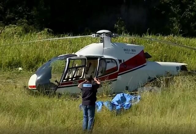 Imagem da noticia Cinco pessoas ficam feridas na queda de helicóptero no Rio de Janeiro