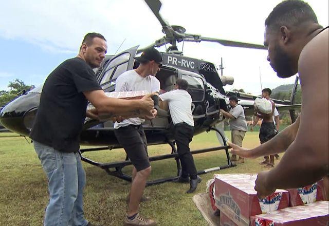 Imagem da noticia Helicópteros levam mais de 20 toneladas em doações ao Litoral Paulista