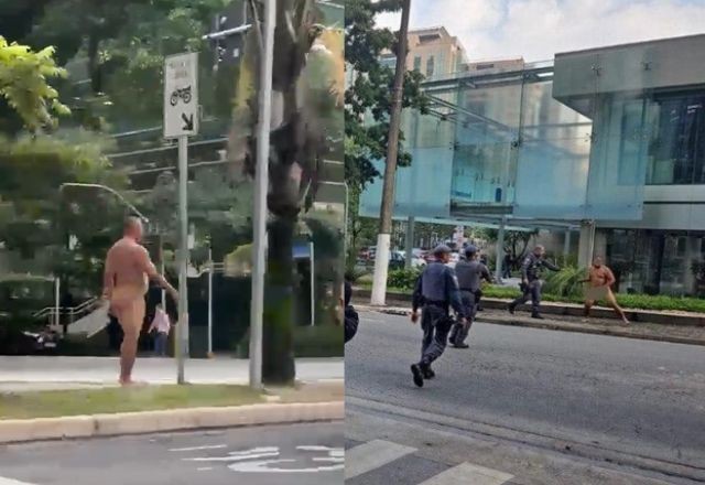Imagem da noticia Homem sem roupas interdita avenida de São Paulo e polícia fala em surto