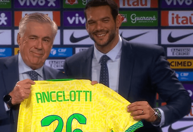 Imagem da noticia Ancelotti faz primeira convocação na seleção brasileira para as Eliminatórias da Copa de 2026