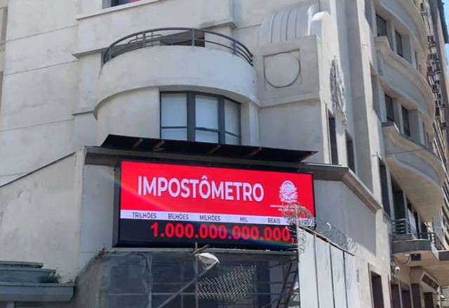 Impostômetro atinge marca de R$ 1 trilhão – alta de 21,7% em comparação com 2023