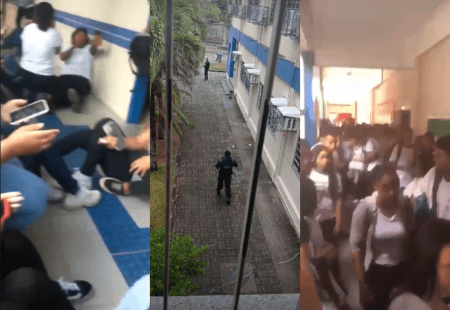Imagem da noticia Criminosos invadem escola para fugir de troca de tiros com policiais no Rio
