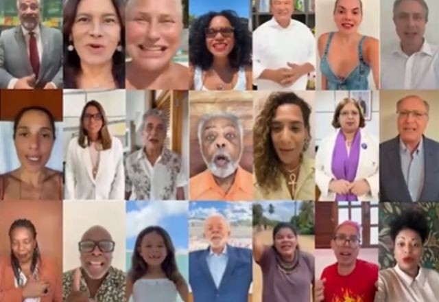 Imagem da noticia Janja posta vídeo com artistas e políticos exaltando a democracia; veja