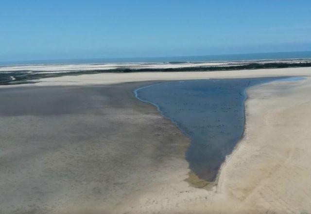Imagem da noticia Seca faz lagoa praticamente desaparecer no Rio Grande do Sul