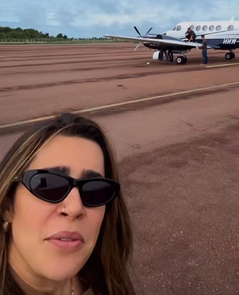 Imagem da noticia Voo da cantora Lauana Prado é cancelado após avião ser arrombado em MT