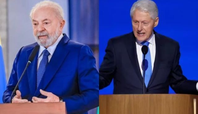 Imagem da noticia Lula conversa com Bill Clinton por telefone e recebe convite para evento sobre clima em NY