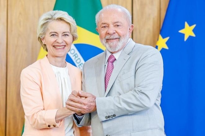 Imagem da noticia Após envio de acordo Mercosul-UE, Lula telefona para Ursula von der Leyen