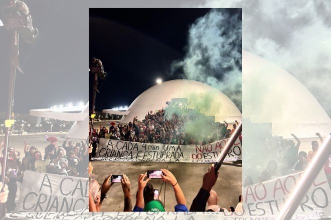 Brasília tem manifestação contra PL que equipara aborto ao crime de homicídio