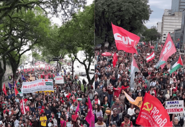 Imagem da noticia Protesto pró-Palestina em São Paulo cobra rompimento de laços com Israel