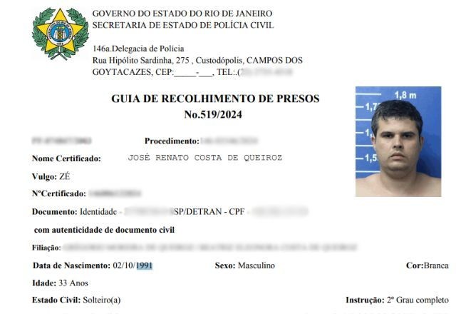 Imagem da noticia Exclusivo: Homem que matou subsíndico no RJ é apontado como autor de ao menos 16 crimes