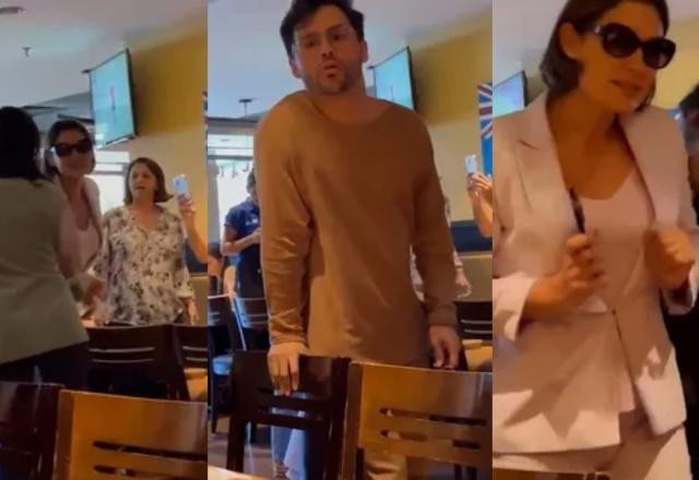 Imagem da noticia Vídeo: Michelle Bolsonaro reage a provocação e maquiador joga copo com gelo em mulher