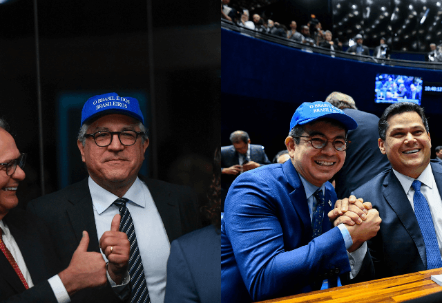 Imagem da noticia Ministros de Lula usam boné azul em eleições no Congresso: "Brasil é dos brasileiros"