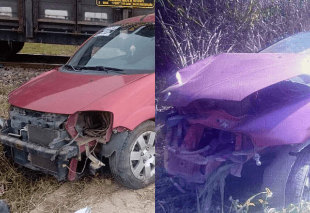Imagem da noticia Em menos de 24 horas, dois carros sofrem pane e são atingidos por trens