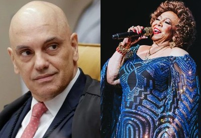 Alcione se declara para Alexandre de Moraes e agita público durante show