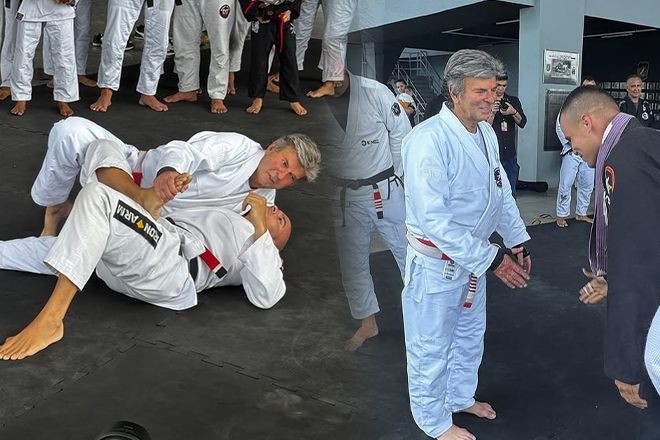 Imagem da noticia Ministro Luiz Fux dá aula de jiu-jitsu para policiais do Bope no RJ; veja fotos