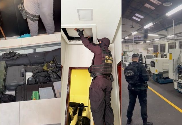 Imagem da noticia Quadrilha que realizava mega-assaltos no interior escondia armas e munições em churrascaria