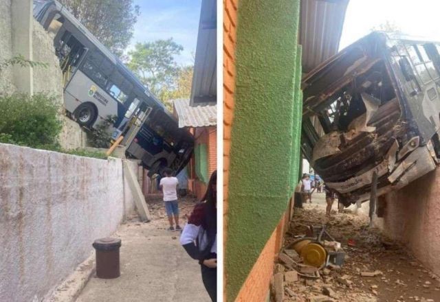 Imagem da noticia Ônibus com 40 pessoas vai parar dentro de creche após acidente em Belo Horizonte