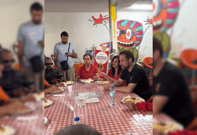 Imagem da noticia Guilherme Boulos (PSOL) almoça com população de rua em São Paulo