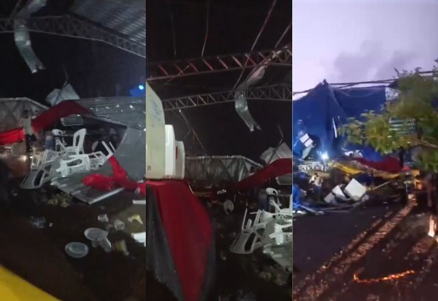 Imagem da noticia Tempestades deixam 1 morto e 30 feridos no RS; espécie de 'tsunami' assusta moradores de SC