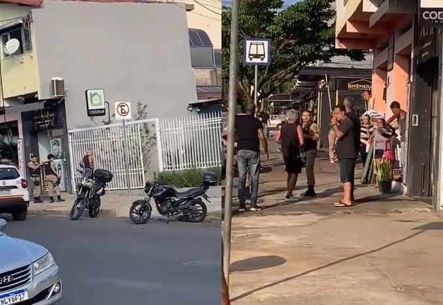 Imagem da noticia Vídeo: policial civil aposentado reage a abordagem, agride militar e é baleado em Minas