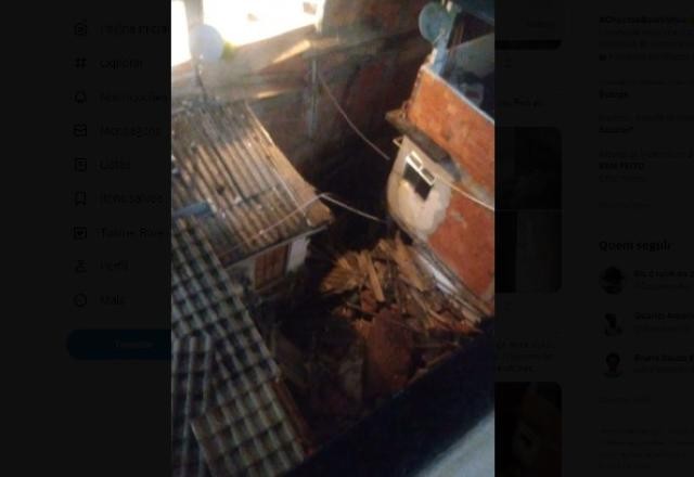 Imagem da noticia Prédio desaba parcialmente na zona oeste do Rio de Janeiro