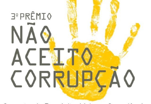 Imagem da noticia Abertas as inscrições da terceira edição do prêmio Não Aceito Corrupção