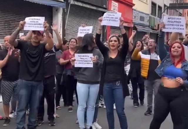 Imagem da noticia Comerciantes protestam contra falta de segurança no Centro de São Paulo