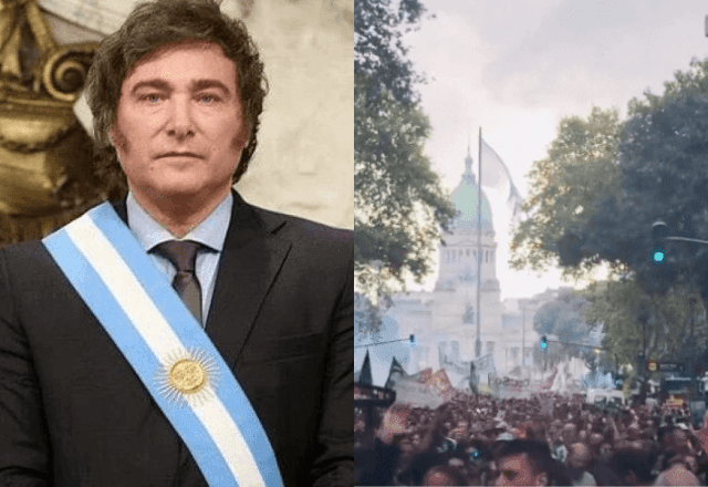 Imagem da noticia Governo de Milei diz que protestos na Argentina foram "uma tentativa de golpe de estado"
