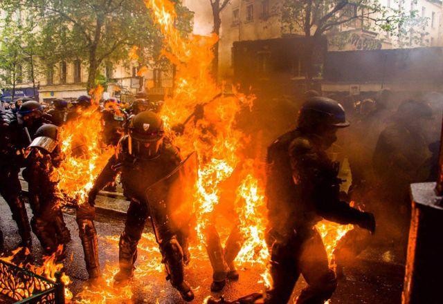 Imagem da noticia Protestos na França deixam 108 policiais feridos e resultam em 290 prisões
