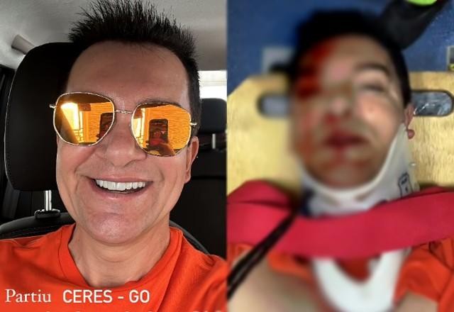 Imagem da noticia Regis Danese grava vídeo dentro de ambulância após acidente de carro em Goiás