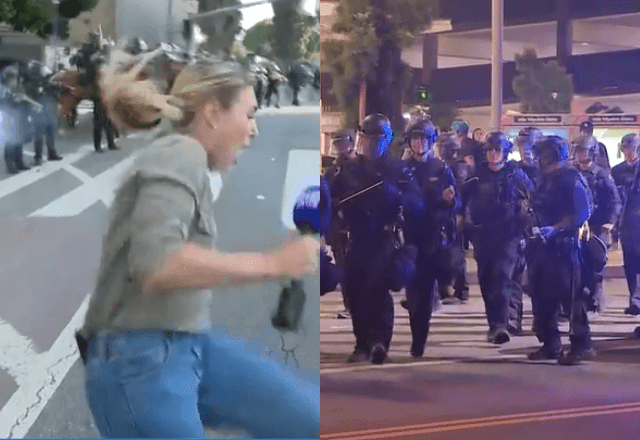 Imagem da noticia Escalada em protestos nos EUA tem repórter atingida por bala de borracha e 60 presos