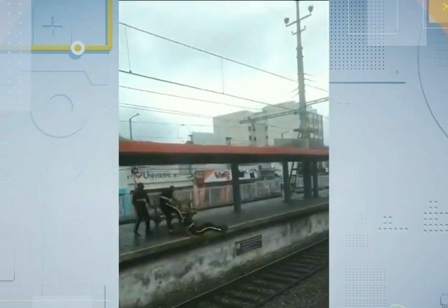Imagem da noticia Vídeo: Seguranças da SuperVia trocam socos em estação de trem na zona norte do Rio