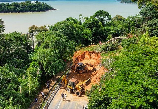 Imagem da noticia Rodovias do Litoral de SP ainda têm pontos de interdição; veja quais