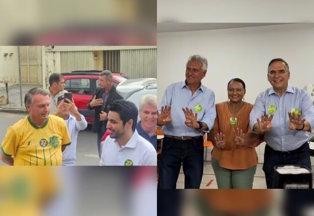 Imagem da noticia Fred Rodrigues (PL) vota com Bolsonaro em Goiânia; Sandro Mabel (União) vai à urna com Caiado
