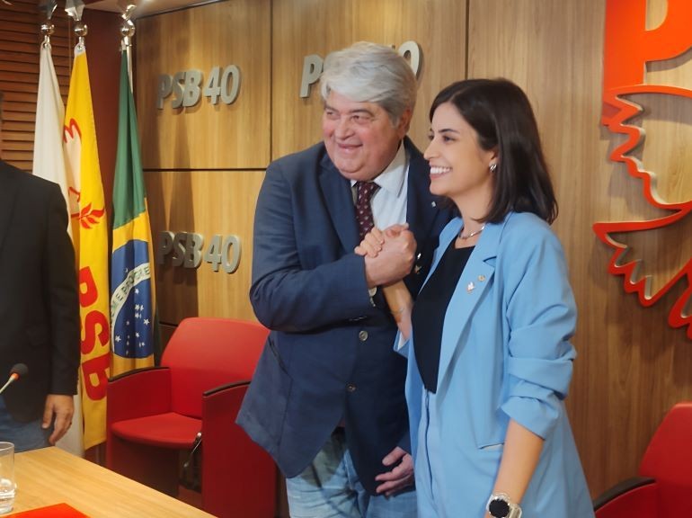 Imagem da noticia Datena se filia ao PSB e é apontado como pré-candidato a vice-prefeito em chapa com Tabata Amaral