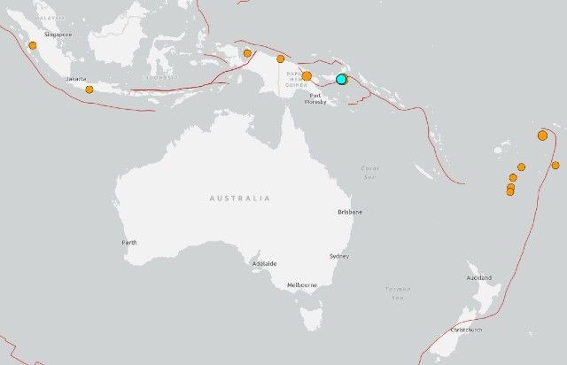 Imagem da noticia Alerta de tsunami é emitido para Papua-Nova Guiné após terremoto de magnitude 6,9