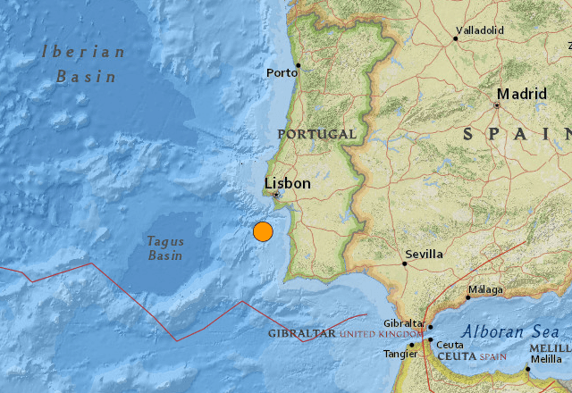 Imagem da noticia Terremoto de magnitude 5,3 atinge Portugal; veja vídeo