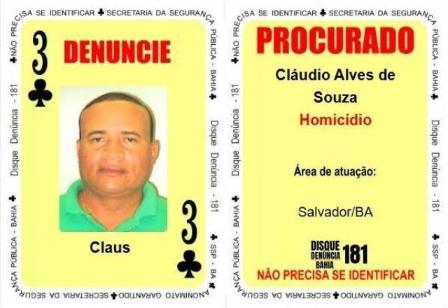 Imagem da noticia 'Três de Paus' do Baralho do Crime é preso na Bahia